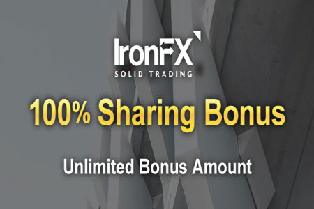 IronFx 100 Percent Unlimited Sharing Bonus