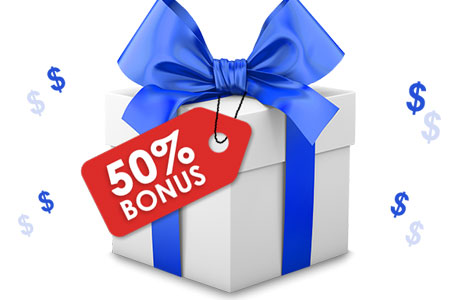 50% Deposit Bonus