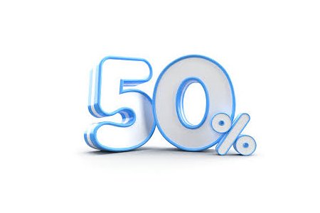 50% deposit bonus