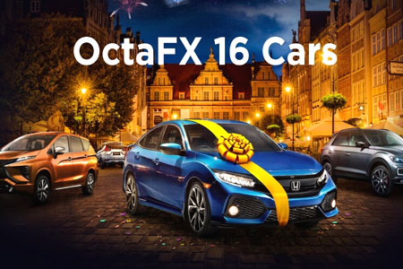 OctaFX IB Contest: Become the winner of 16 brand-new vehicles