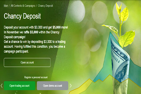 InstaForex Chancy Deposit, November 2020