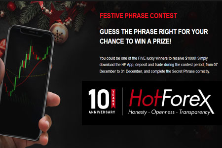 HotForex Festive Phrase Contest, Cash $5000 Fund